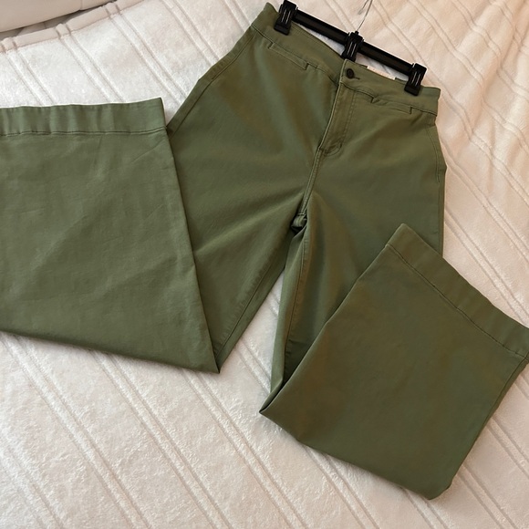 LC Lauren Conrad Olive Wide Leg Pants - Picture 11 of 12